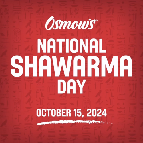 Osmow’s Canada National Shawarma Day Promotion: Get a Chicken Shawarma or Falafel for $5, October 15